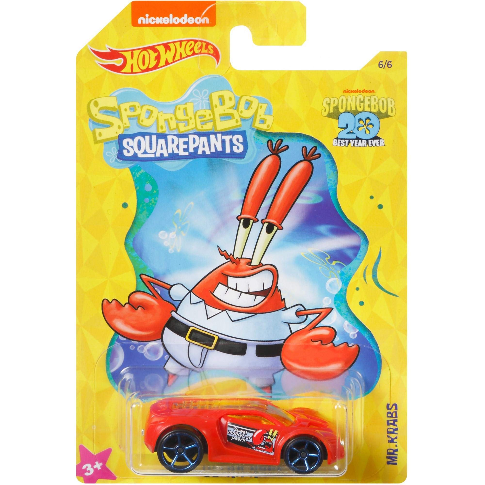 Hot Wheels Spongebob Ultra Rage 6/6 Die-Cast Car - Red Collectible Toy for Kids & Adults - Perfect for Play, Display & Gifts