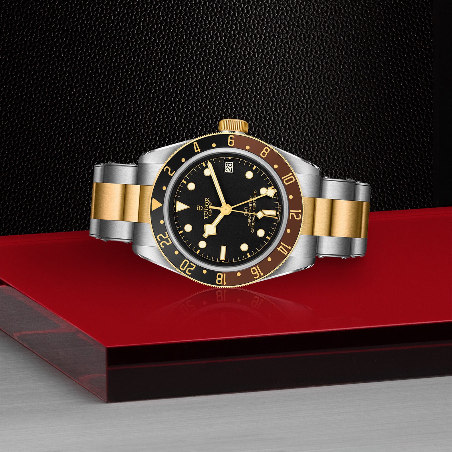 Black Bay GMT S&G Watch - Luxury Stainless Steel & Gold Men's Timepiece for Travel & Business | Perfect for Gifts, Formal Events & Everyday Wear