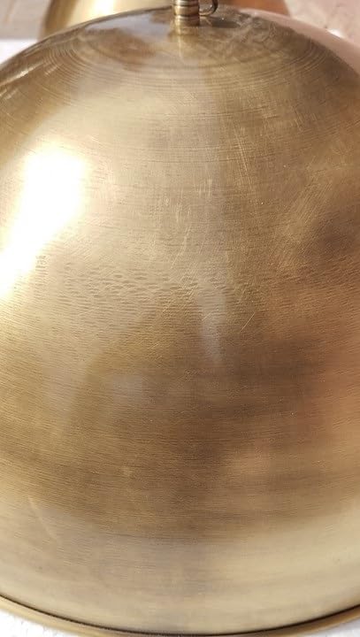 Vintage Hammered Brass Dome Pendant Light - 15