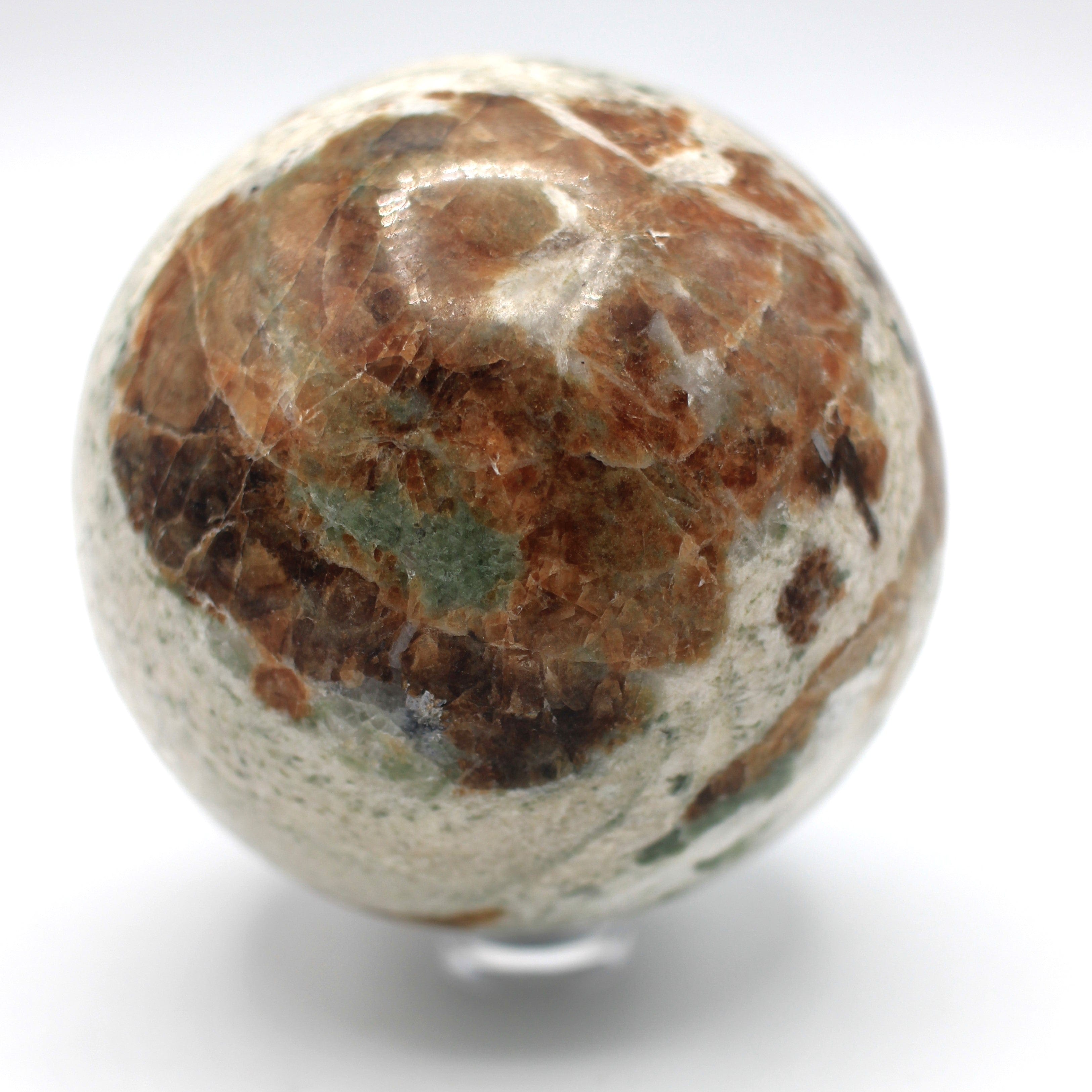 Canadian Orange Garnet 70mm Sphere - Natural Gemstone Ball for Crystal Healing, Meditation & Home Decor