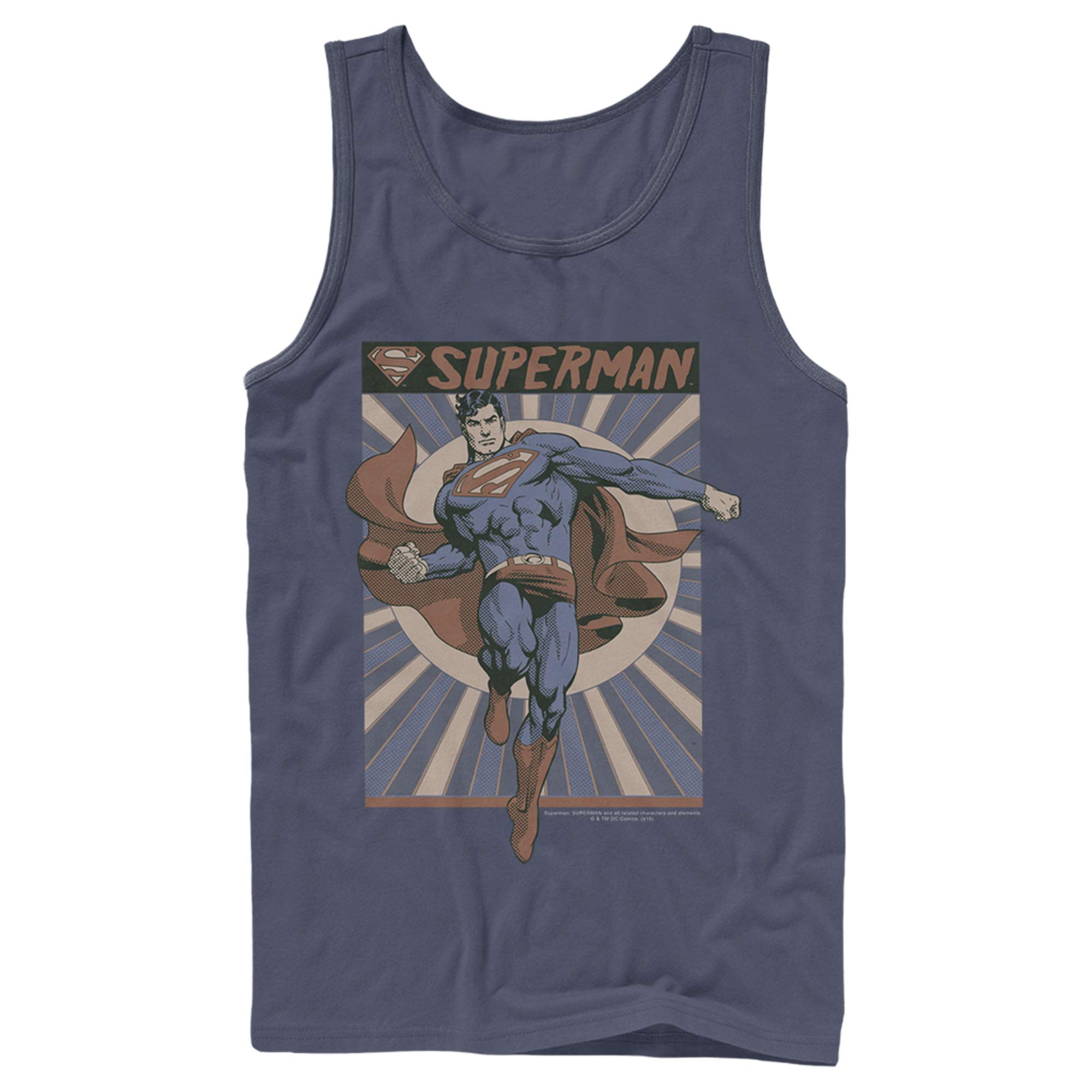 Superman Classic Hero Pose Men's Tank Top - Cool Graphic Tee for Superhero Fans, Cosplay & Casual Wear