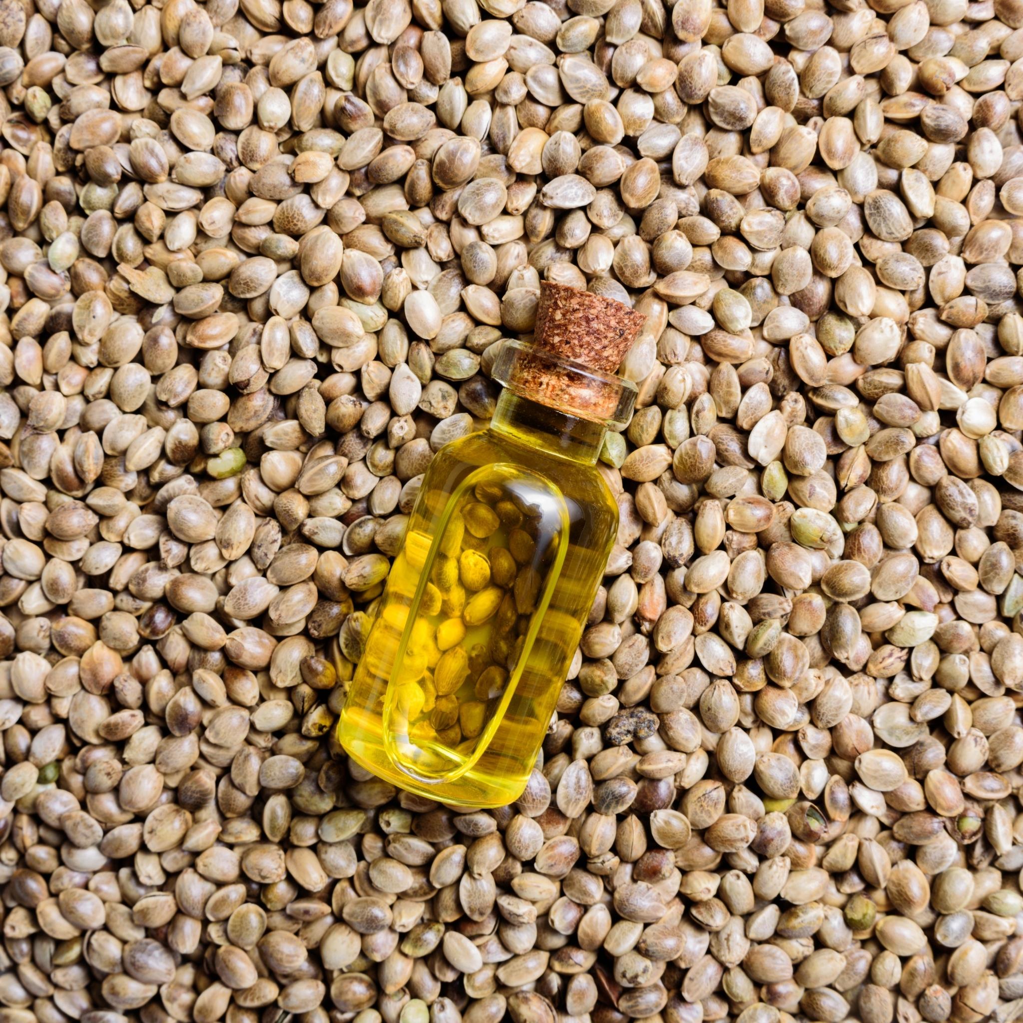 Organic Hemp Seed Carrier Oil for Skin & Hair - Cold Pressed, Unrefined, 100% Pure - Perfect for Massage, Aromatherapy & DIY Beauty Products