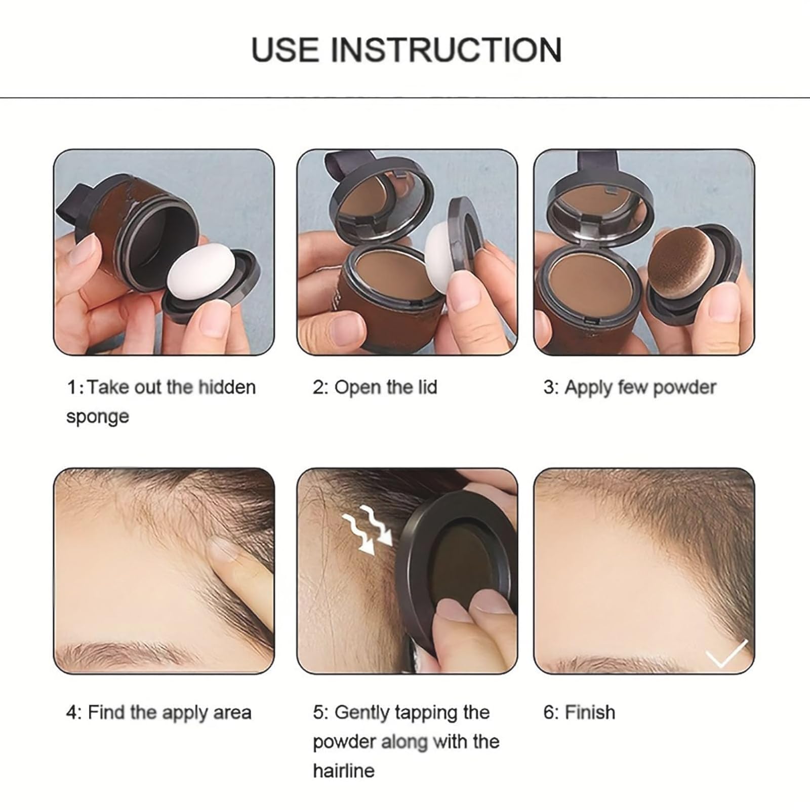 Root Cover Up Hair Powder - Quick & Easy Hair Color Touch Up for Gray Roots & Thinning Hair (4g) | Perfect for Daily Use, Travel & On-The-Go Styling