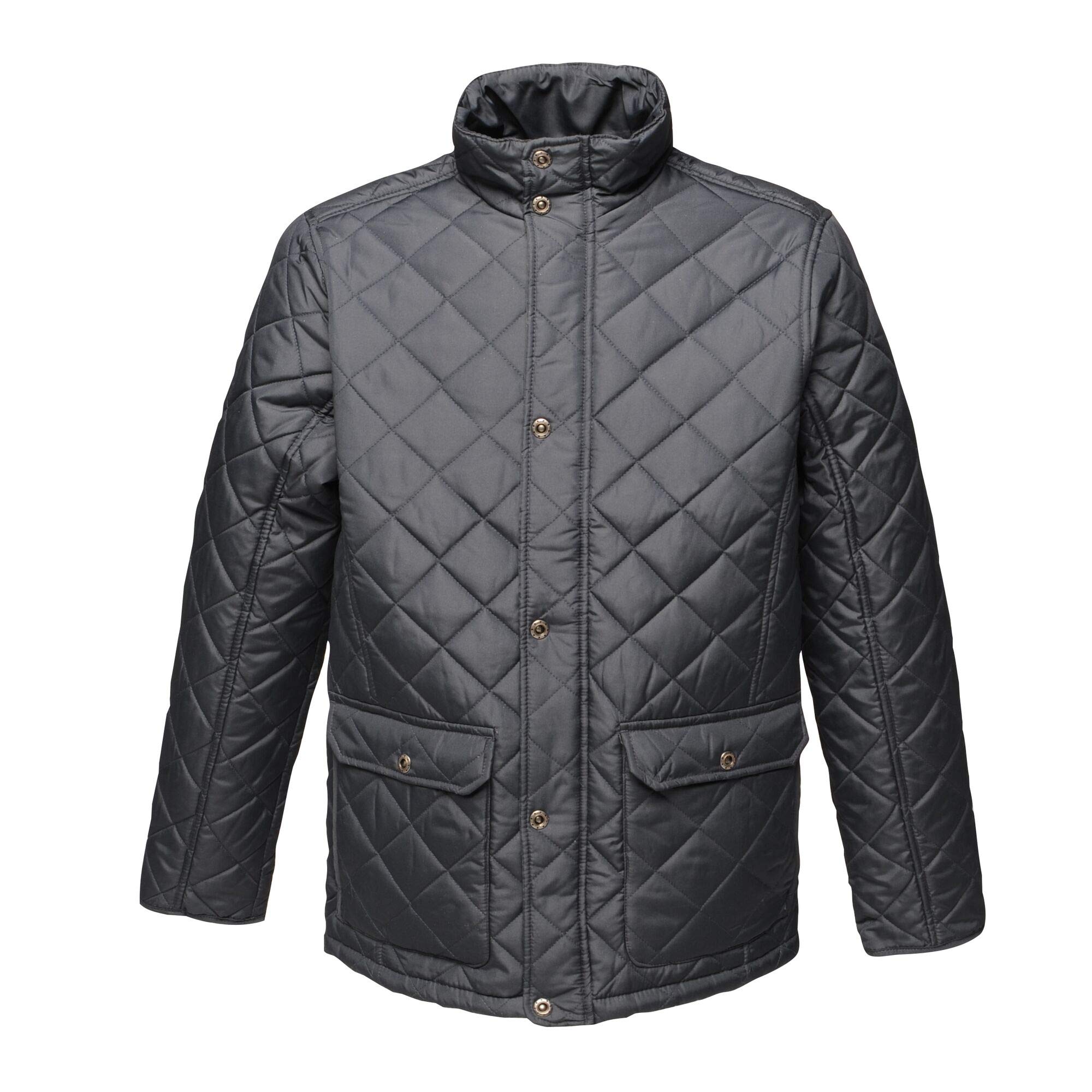 Men's Tyler Quilted Jacket TRA441 - Navy Blue 3XL (Chest 50
