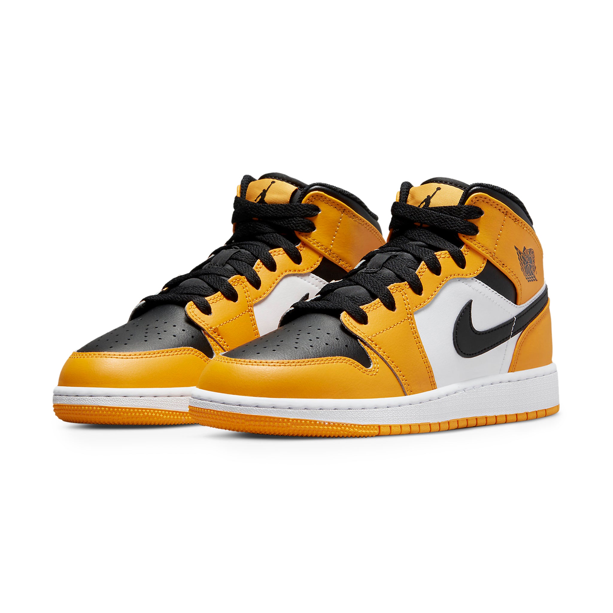 Air Jordan 1 Mid Taxi Grade School Sneakers - Retro Basketball Shoes for Kids - Perfect for School, Sports & Streetwear Fashion