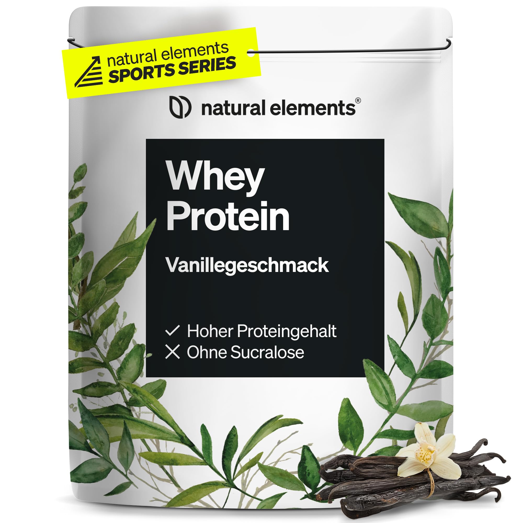Vanilla Whey Protein Powder - 1kg, 24g Protein Per Serving - Naturally Sweetened, High-Quality & Lab-Tested - Made in Germany - Ideal for Post-Workout Recovery & Muscle Building