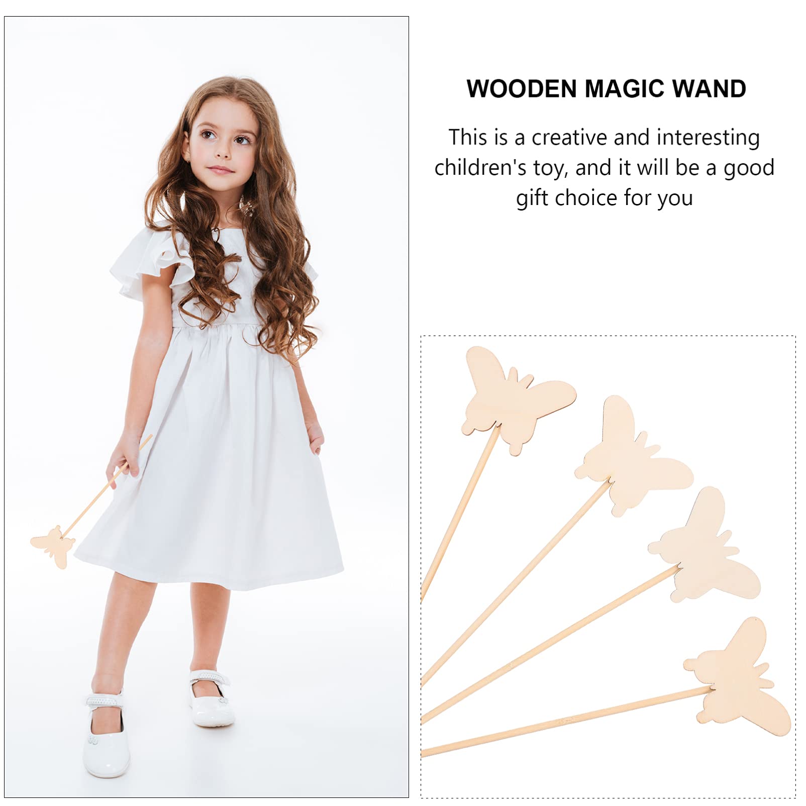 MAGICLULU 10pcs DIY Wooden Graffiti Art Kit for Kids - Painting & Drawing Toys, Fairy Sticks, Coloring Craft Set for Creative Play - Perfect for Birthday Gifts, Classroom Activities & Family Art Projects