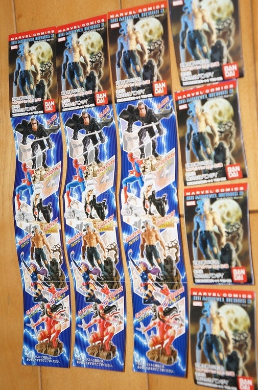 Bandai HG Marvel Heroes Gashapon X-Men Spider-Man P3 7-Piece Trading Figure Set - Perfect for Collectors, Display, and Marvel Fan Gifts