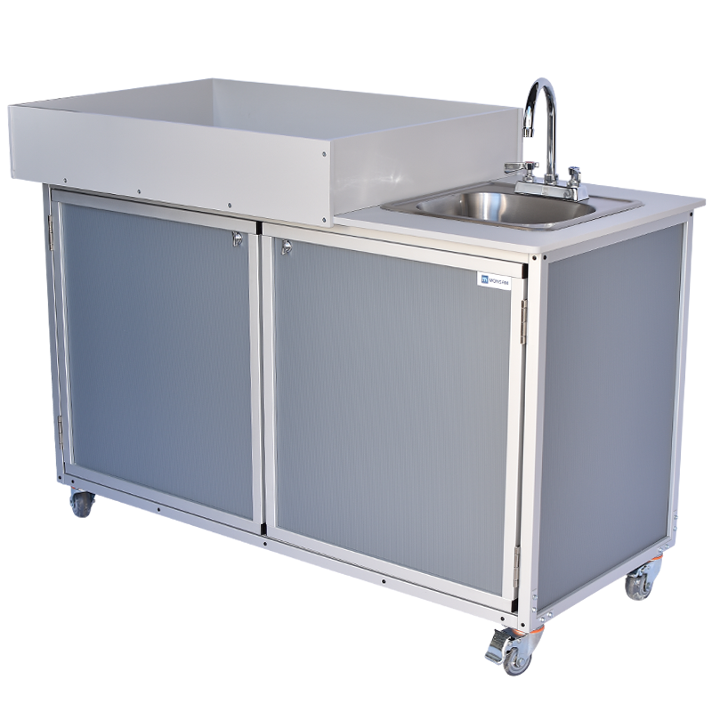 Monsam PSE 2010 Baby Diaper Changing Station with Built-in Portable Sink - 31 Inch Height for Daycare, Nursery & Public Restrooms | Commercial Baby Care Solution