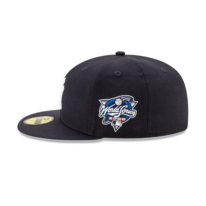 MLB New York Yankees 2000 World Series 5950 Wool Fitted Cap - Official MLB Licensed Baseball Hat for Men & Women - Perfect for Games, Sports, and Casual Wear