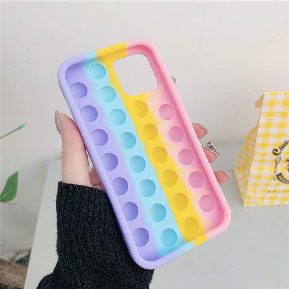 Moreup Pop Phone Case - Push Bubble Fidget Case Cover for iPhone & Samsung - Stress Relief & Phone Protection - Perfect for Anxiety Relief, Office, School & Travel