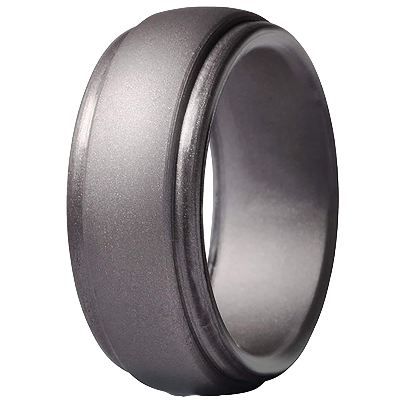 Men's Engagement Rings - Occident Couples Wedding Bands, Round Rubber Cross Ring Set (Size B, One Size) - Perfect for Outdoor Activities, Gym Workouts & Everyday Wear
