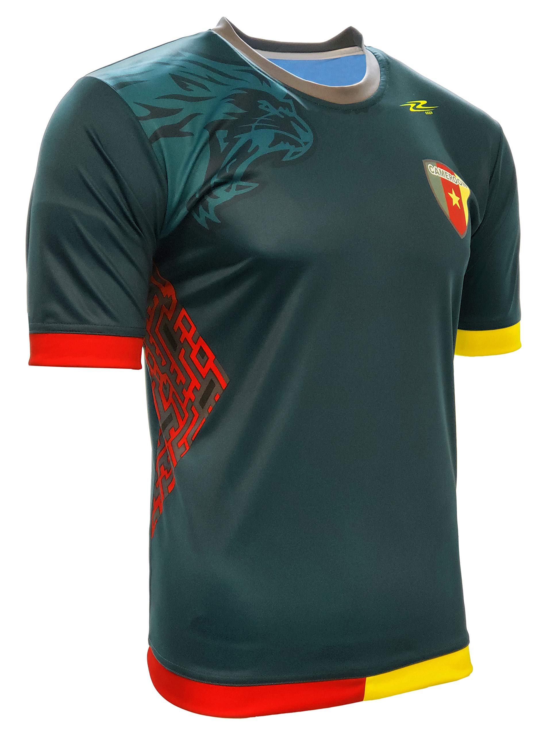 Men's Cameroon Fan Jersey - Green Soccer Shirt for Football Fans | Perfect for Games, Parties & Supporters