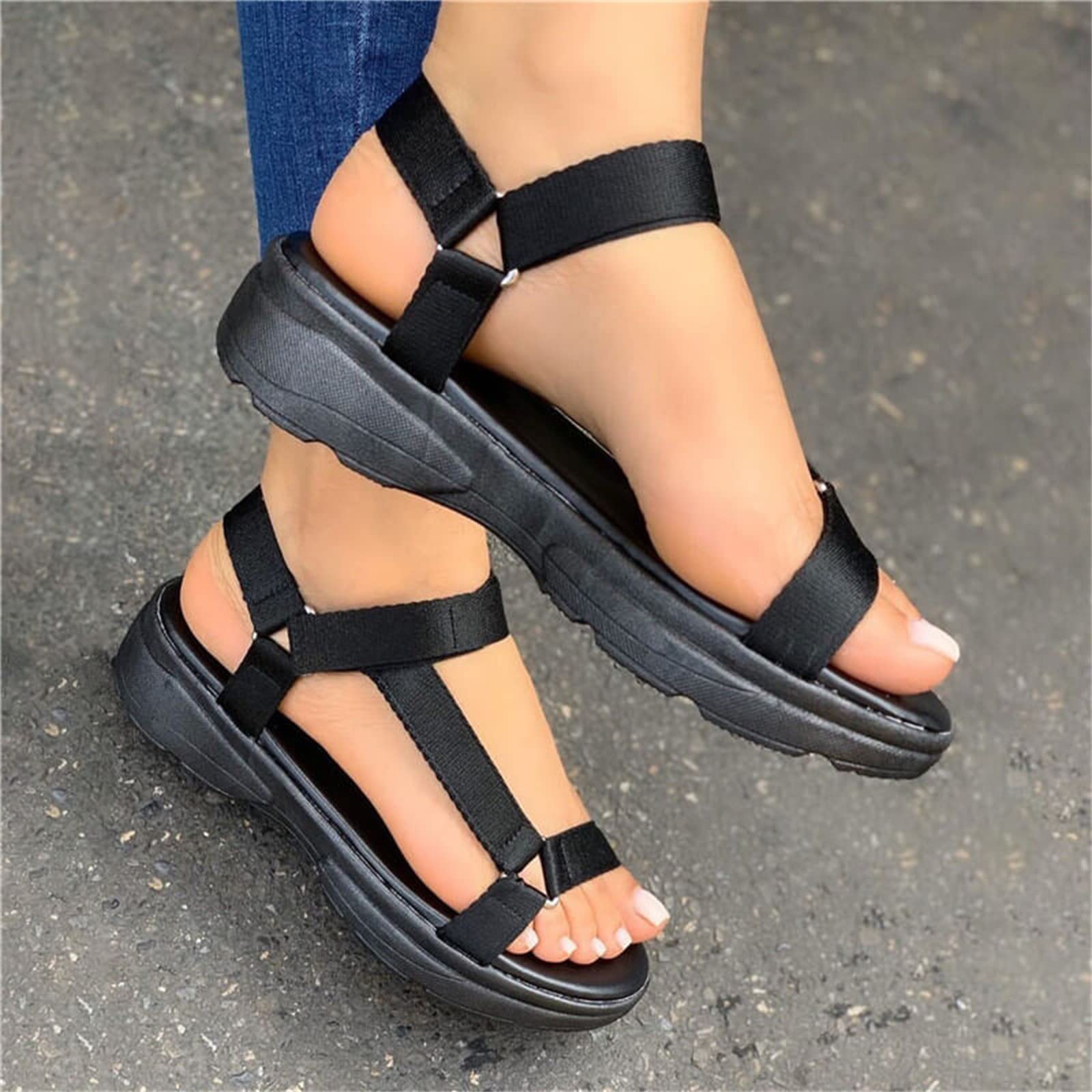 **Lausiuoe Women's Waterproof Hiking Sandals – Wide Width Comfort Walking Sandals for Beach, Poolside & Outdoor Travel – Perfect for Hiking, Swimming & Summer Adventures**
