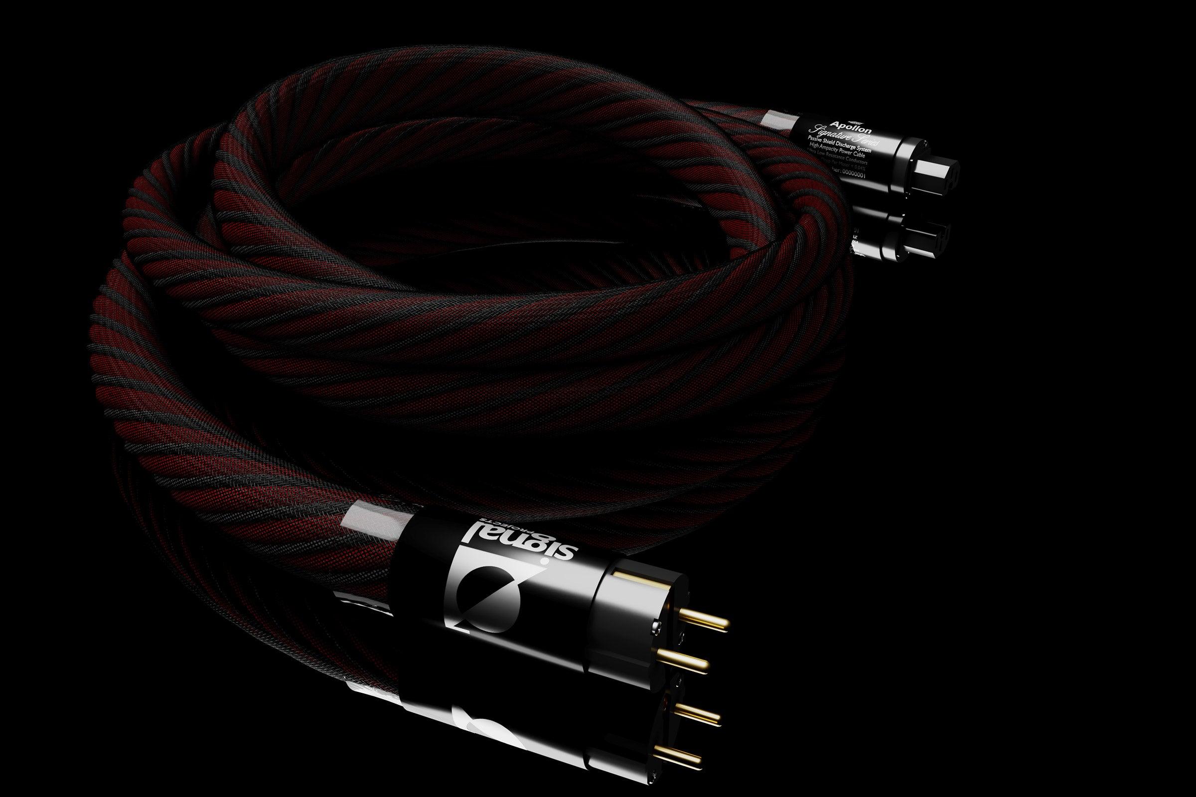 Signal Projects Apollon Power Cable - High-Quality EU Power Cord for Audiophile Equipment | Perfect for Home Theater & Studio Audio Systems