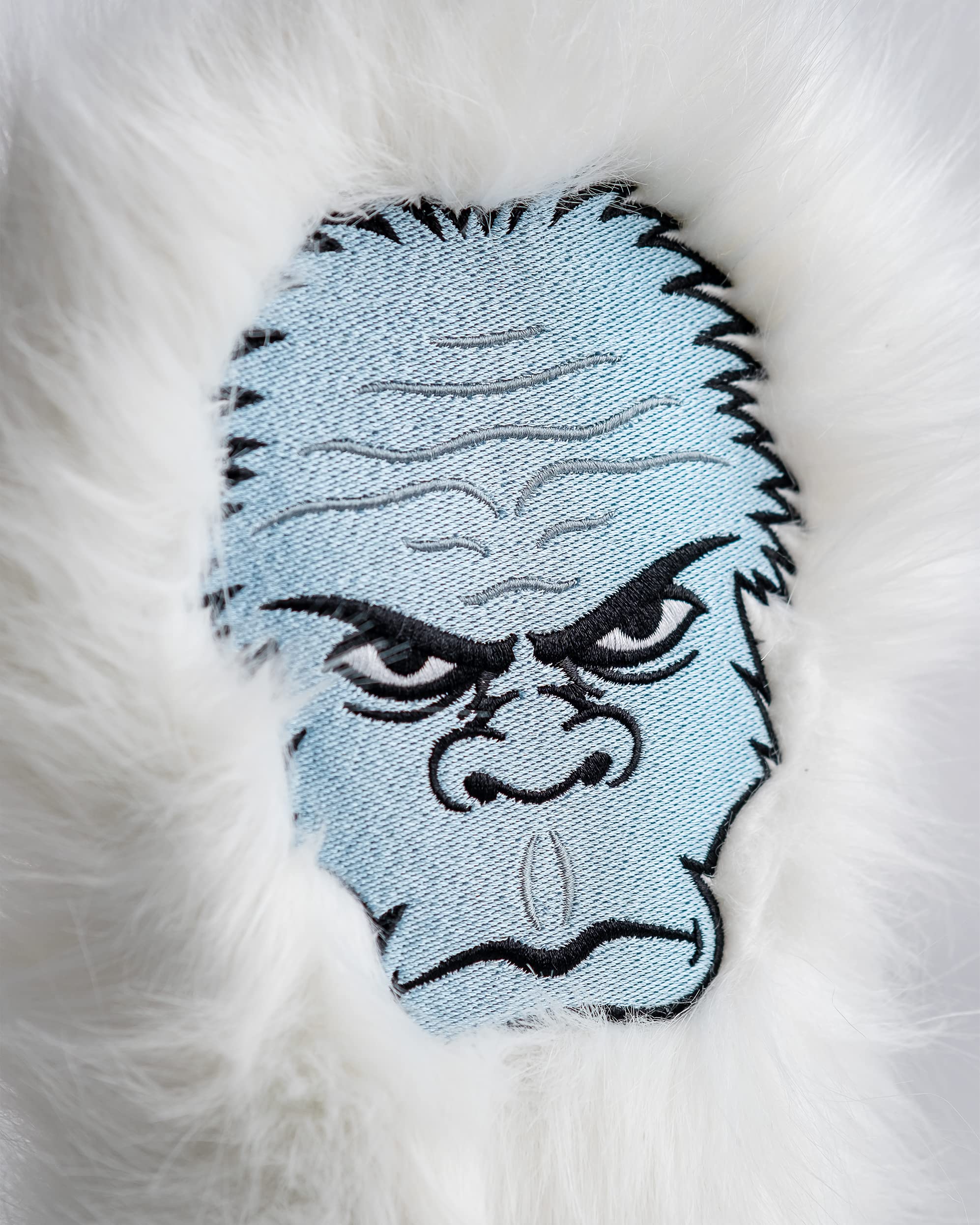 Pins & Aces Yeti Driver Head Cover - Premium Handmade Fuzzy Golf Club Cover for Drivers - Funny & Durable Tour Quality Headcover - Customize Your Golf Bag Accessories | Perfect for Golf Tournaments, Driving Ranges & Club Protection