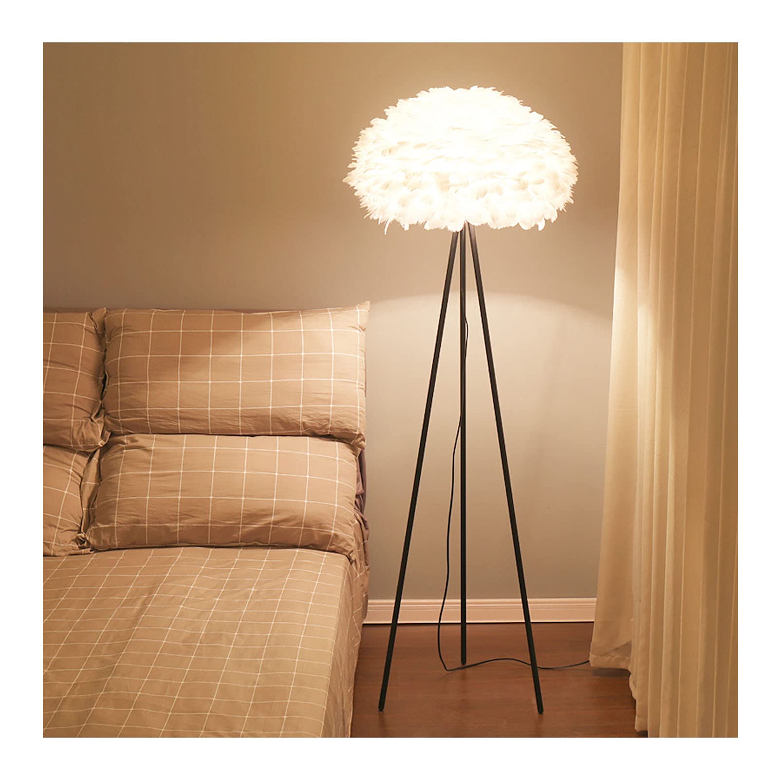 Natuogo Modern Standing Floor Lamp - Adjustable Reading Light with Eye-Care Technology for Living Room, Bedroom & Office - Perfect for Night Reading, Home Decor and Workspace Lighting