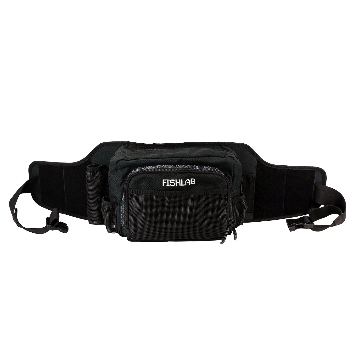 FishLab Fishing Tackle Fanny Pack - Waterproof Waist Pack for Fishing Gear & Accessories - Perfect for Anglers, Outdoors & Hiking Adventures