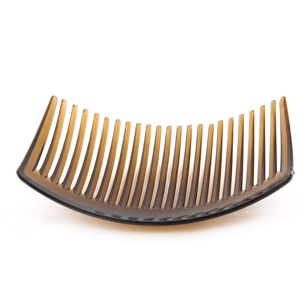 6-Piece Women's Plastic Hair Comb Set - 23 Teeth Fancy Hair Clips & Slides (9x5cm) for DIY Styling, Bridal Updos & Everyday Hair Accessories