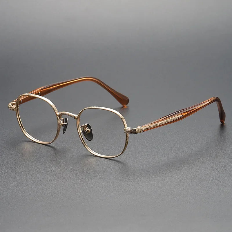 Stylish Aror Women's Full Rim Small Oval Titanium Acetate Eyeglasses Frame 41465 - Lightweight & Durable for Work, Reading & Everyday Fashion