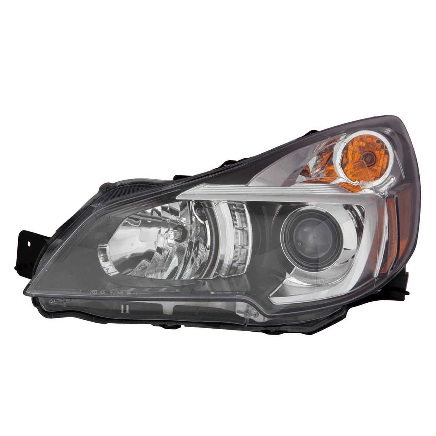 Replacement Driver Side Halogen Headlight Assembly with Black Bezel - CRSHL10204 | Compatible with [Vehicle Models] | Perfect for Night Driving & Foggy Conditions