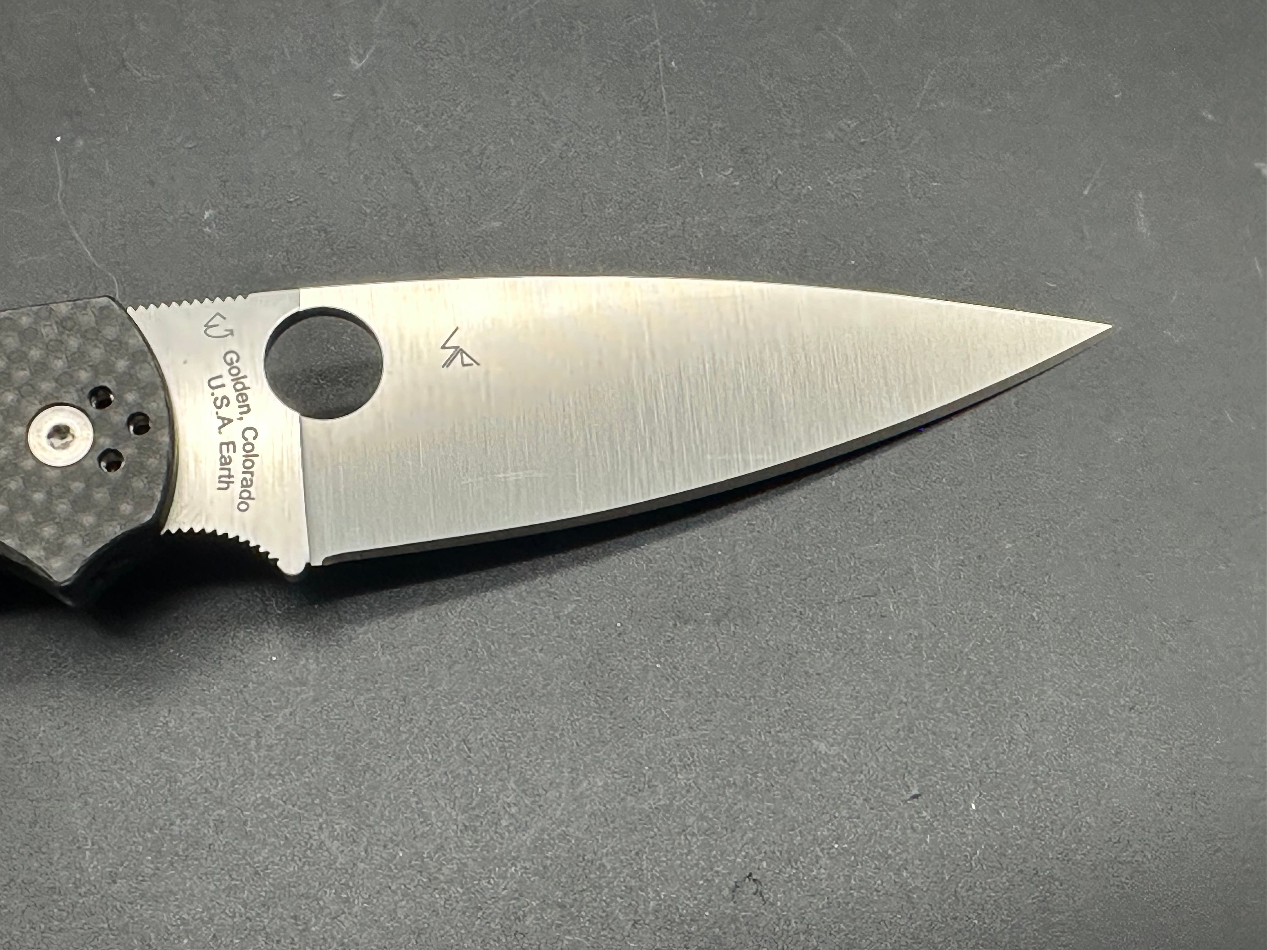 Spyderco Native Chief Lockback Knife - Carbon Fiber Handle, 4.08