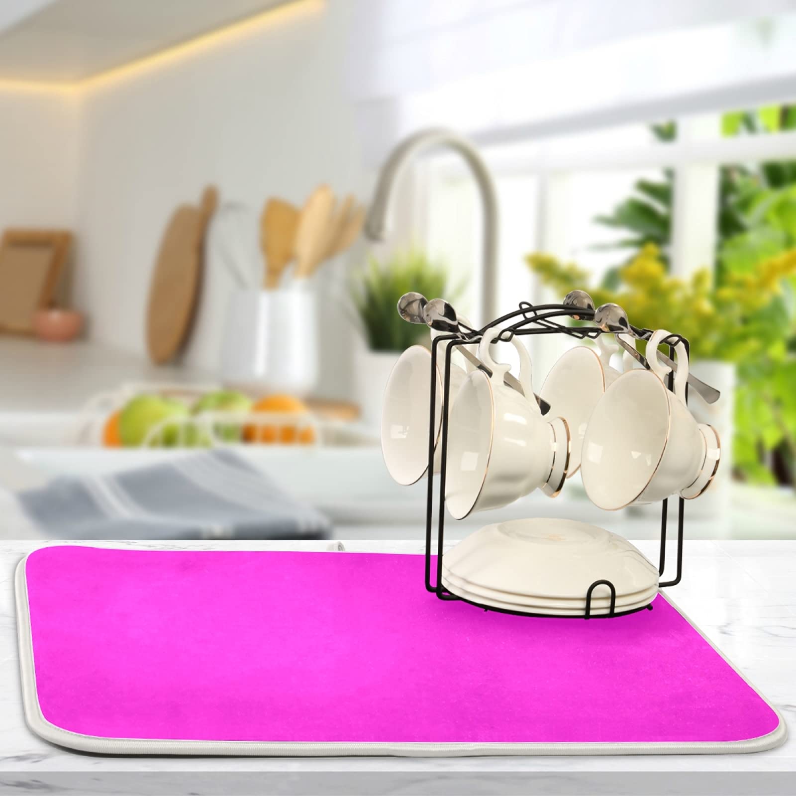 Premium Absorbent Microfiber Dish Drying Mat - 16