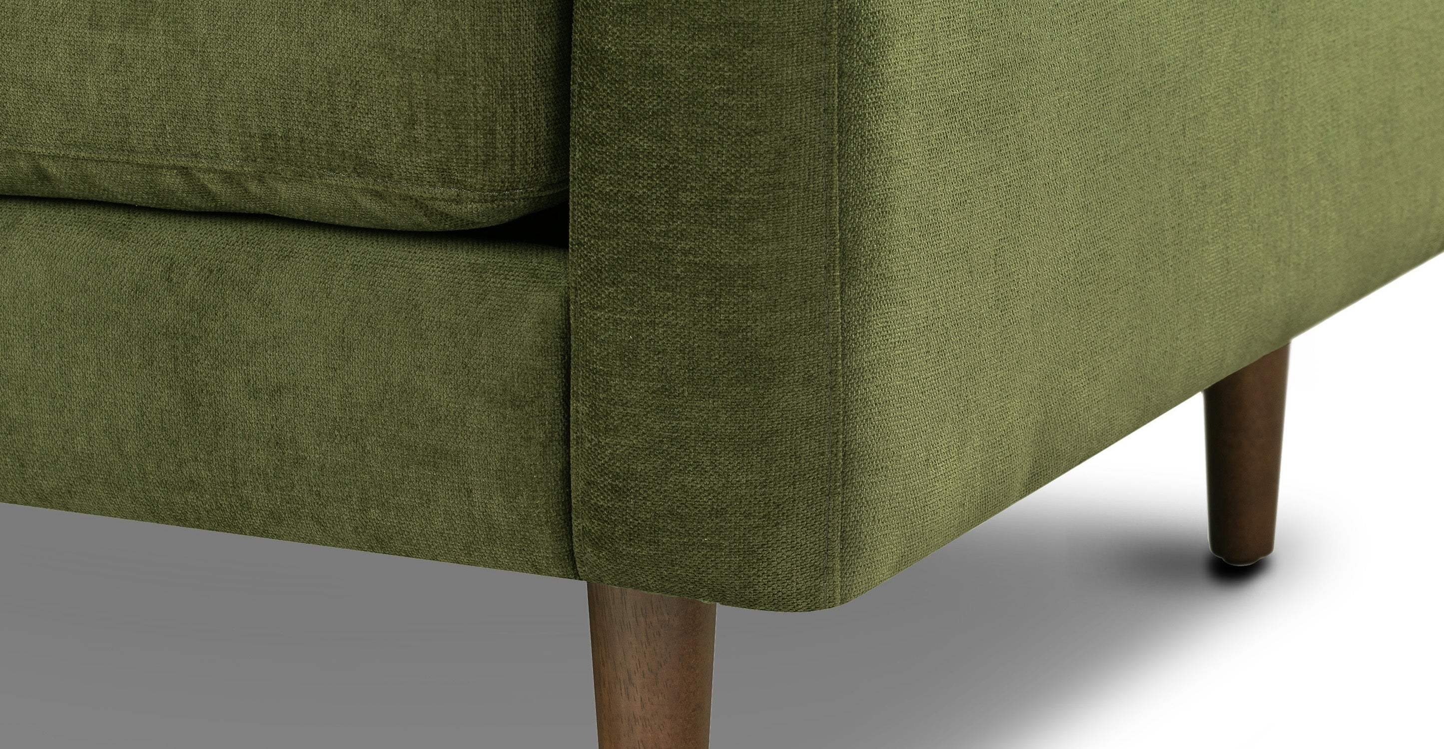 Napa Velvet Left Facing Sectional Sofa - Modern L-Shaped Couch with Soft Velvet Fabric, Comfortable Living Room Furniture for Small Spaces, Perfect for Apartments and Cozy Home Decor