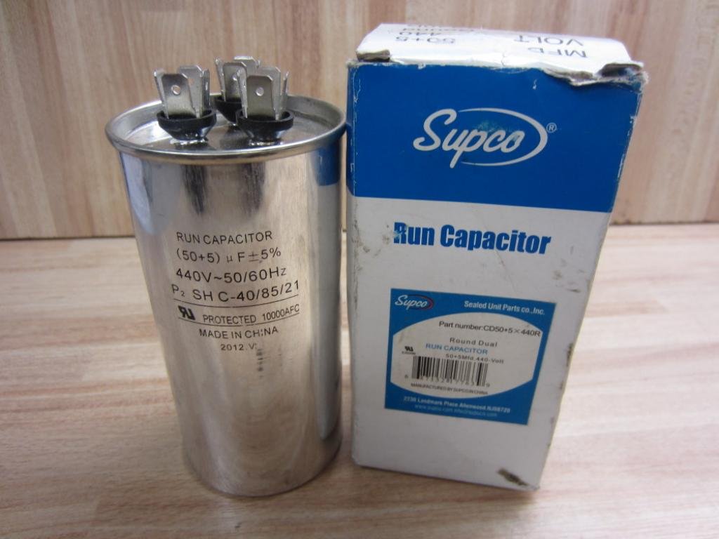SUPCO Replacement Capacitor for Central Air Conditioner - Motor & Compressor - HVAC System Part - Perfect for AC Repair and Maintenance
