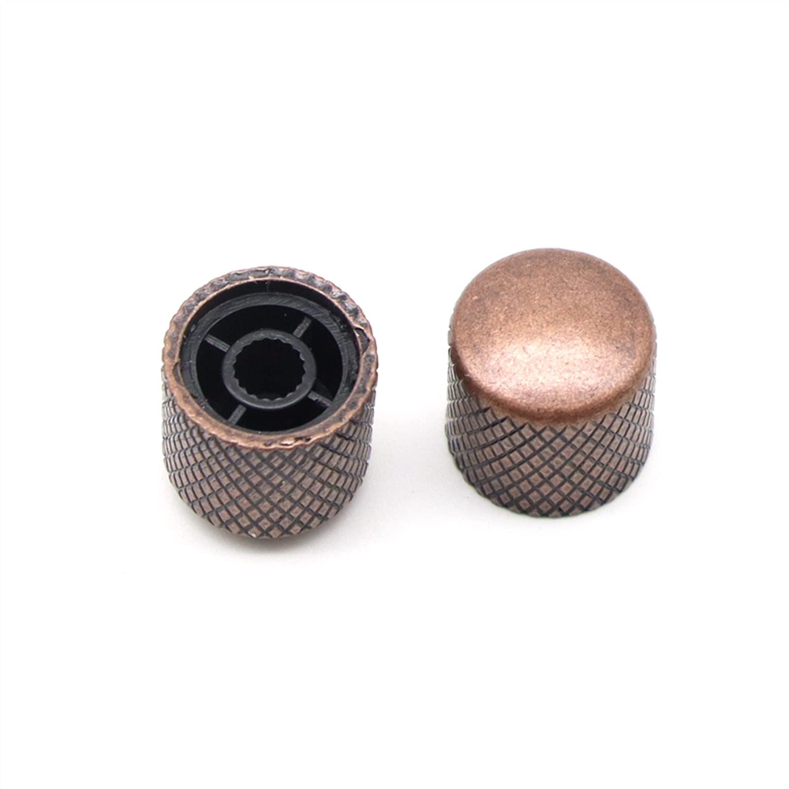 4 Pcs Metal Dome Guitar Knobs 6mm Volume Tone Control Knobs for Electric & Bass Guitar - Perfect for DIY Repairs, Upgrades & Customization