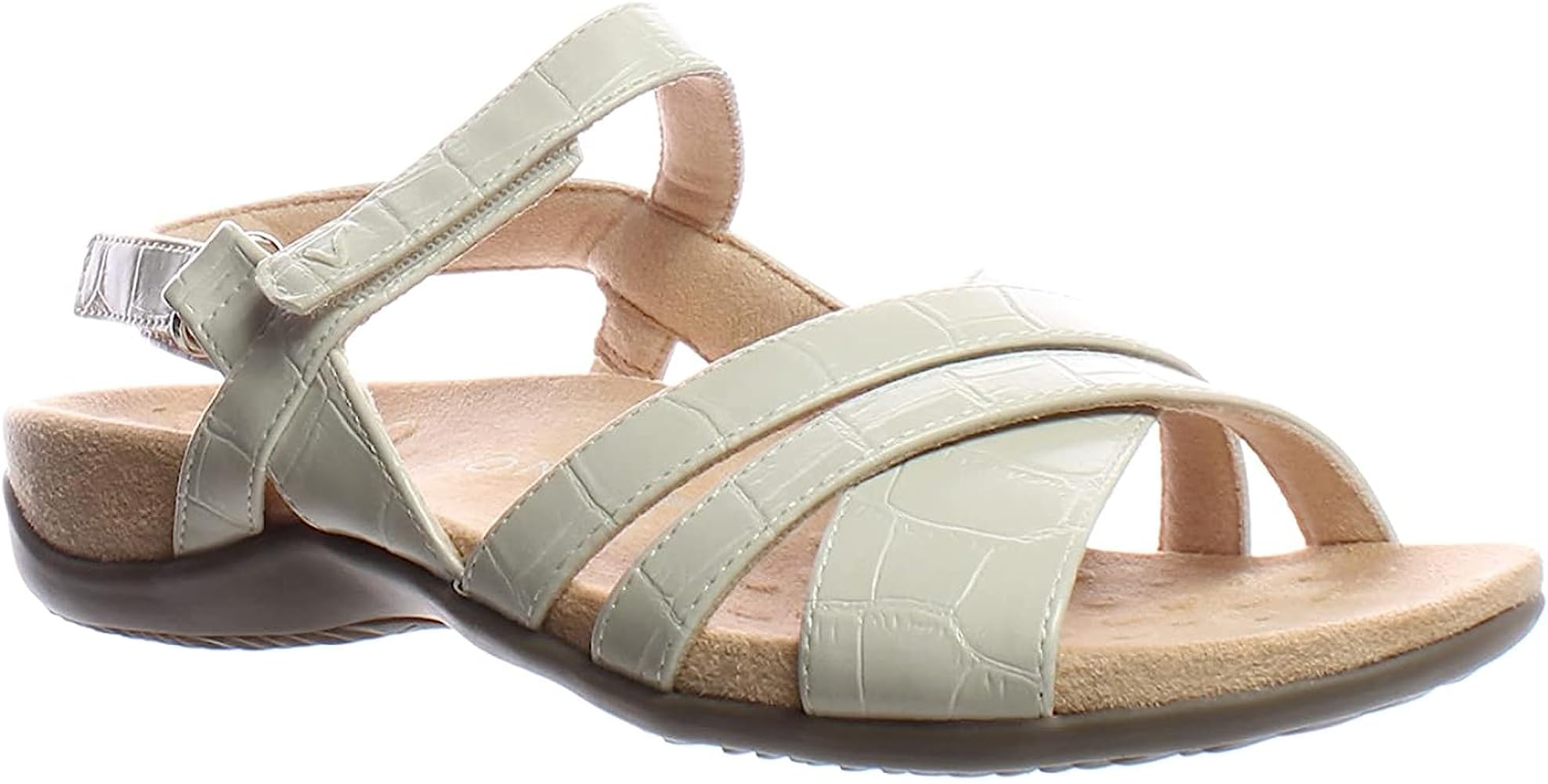 Vionic Women's Mirabi Bone 8 M Slip-On Loafers - Comfortable Orthotic Support for Plantar Fasciitis & Arch Pain | Perfect for Work, Travel & Everyday Wear