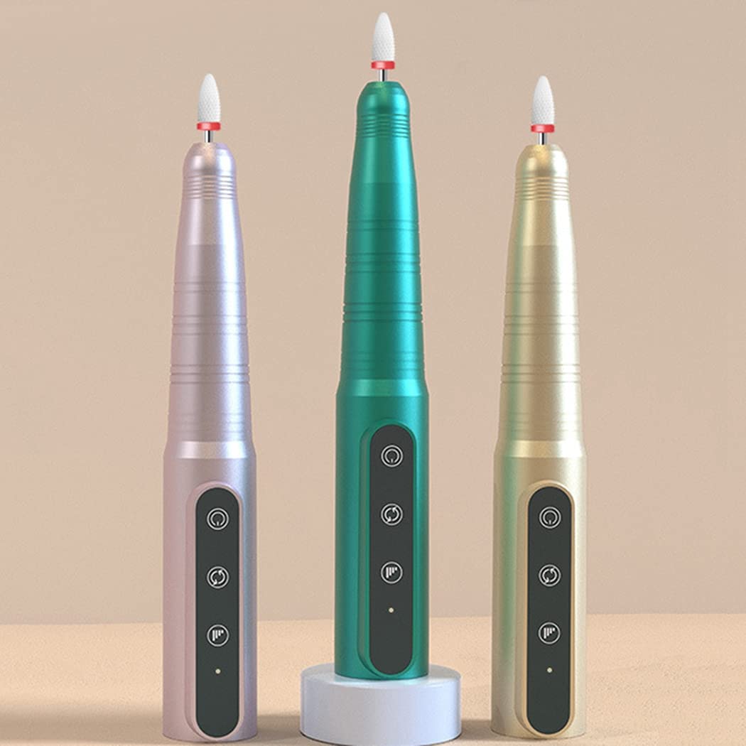 Licogel Electric Nail Drill Machine - Portable, Rotatable & Quiet Manicure Tool for Professional Nail Art - Adjustable Speed for Fingernail & Pedicure - Perfect for Home Salon, Nail Techs & DIY Nail Care