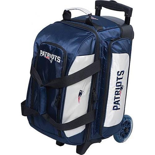 KR NFL Double Roller New England Patriots Themed Bowling Bag - Durable Sports Equipment for Bowling Enthusiasts & Patriots Fans - Perfect for League Games, Tournaments & Team Events