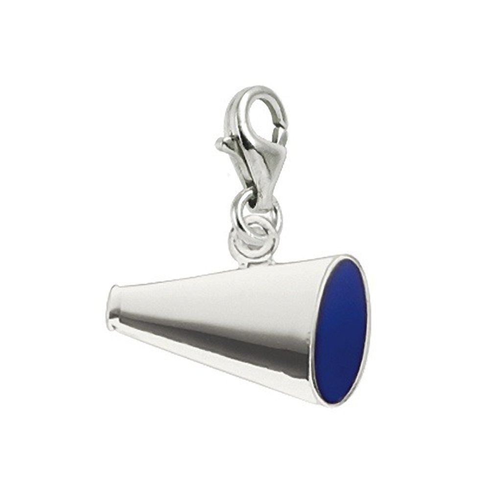 Megaphone Charm with Lobster Claw Clasp - Jewelry Making Supplies for DIY Bracelets & Necklaces - Perfect for Crafting, Gifts, and Fashion Accessories