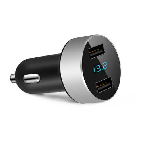 5V 3.1A Fast Car Charger with Dual USB Ports - Quick Charge Compatible for iPhone, Samsung & Android Phones - Perfect for Road Trips & Daily Commutes