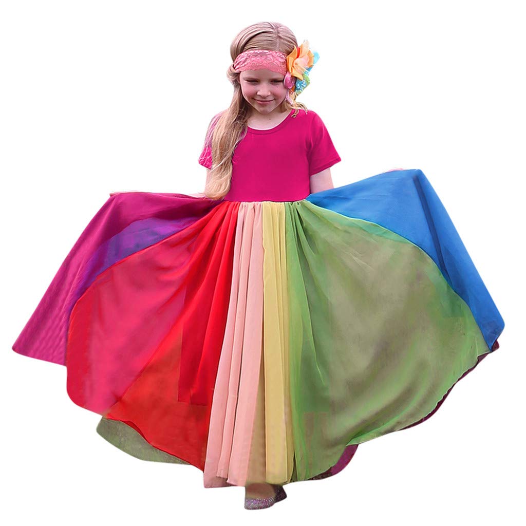 Baby Girls Summer Dresses - Cute Toddler Dresses with Short Sleeves & Floral Prints | Perfect for Playdates, Birthday Parties & Family Outings