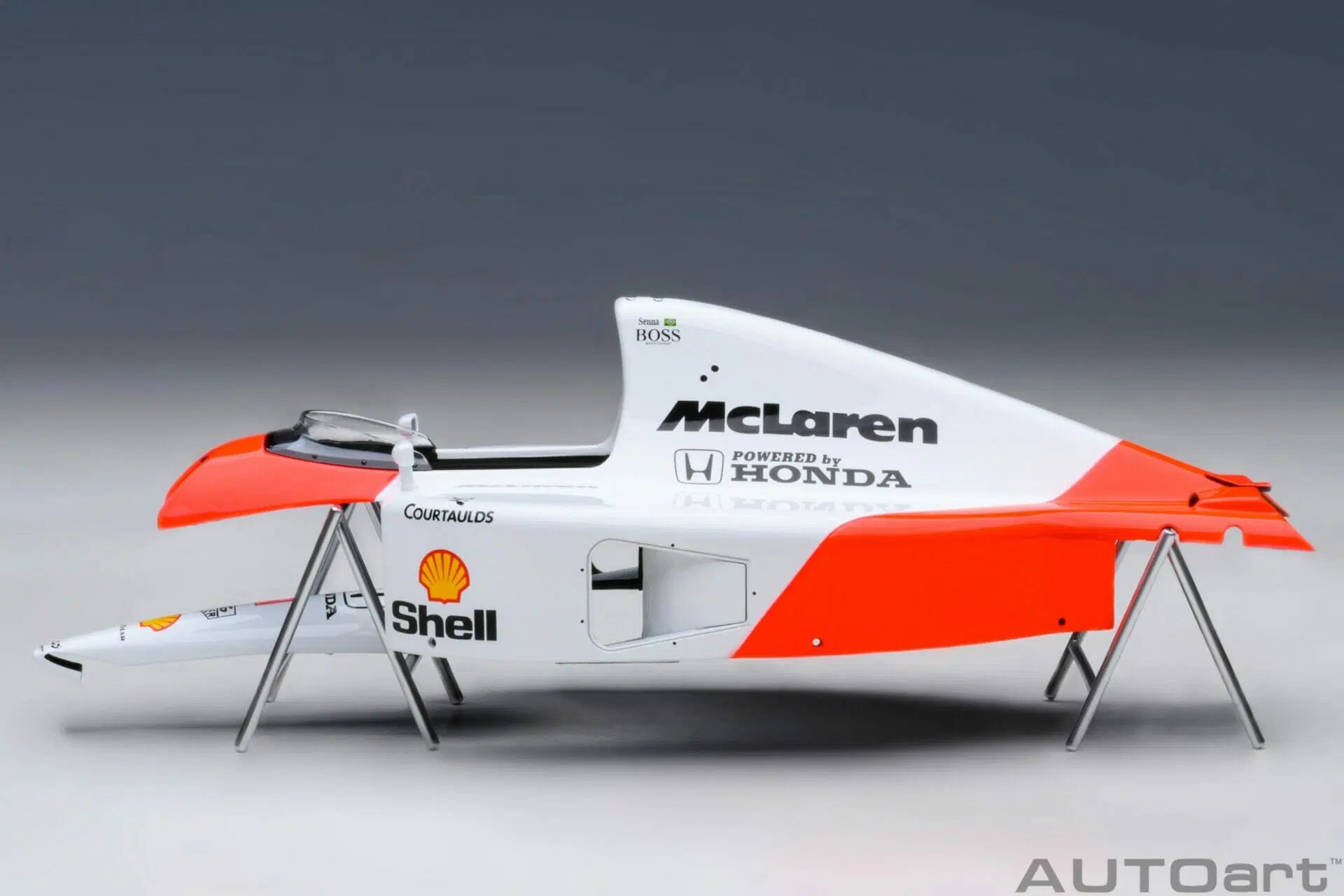 PREORDER AUTOart 1:18 Scale McLaren Honda MP4/6 Japanese GP 1991 Ayrton Senna #1 Diecast Model Car with McLaren Logo - Collectible Racing Memorabilia for Display & Car Enthusiasts