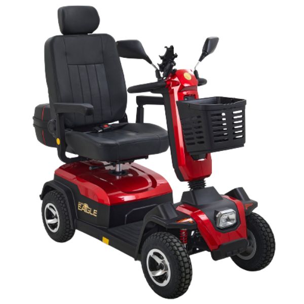 Golden Technologies Eagle 4 Wheel Mobility Scooter - Lightweight Electric Scooter for Adults & Seniors - Indoor/Outdoor Use for Shopping, Travel & Daily Mobility