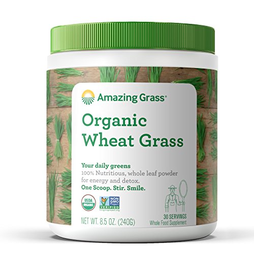 Organic Wheat Grass Powder - 100% Whole-Leaf Superfood for Energy Boost, Detox & Immune Support | Rich in Chlorophyll & Nutrients | 30 Servings | Perfect for Smoothies, Juices & Daily Wellness Routine