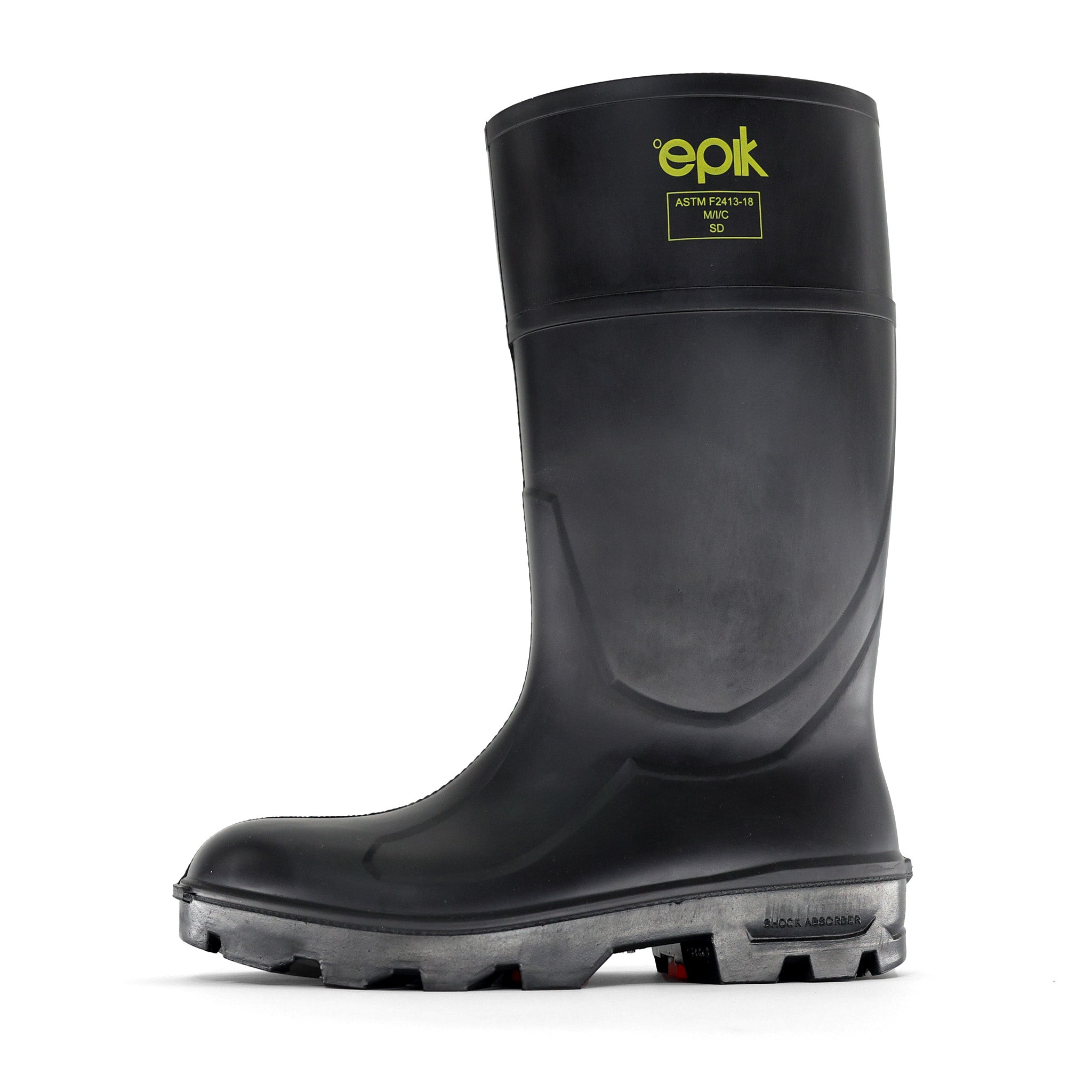 Black Tread Boots for Men & Women - Durable Non-Slip Work Boots for Hiking, Construction & Outdoor Activities