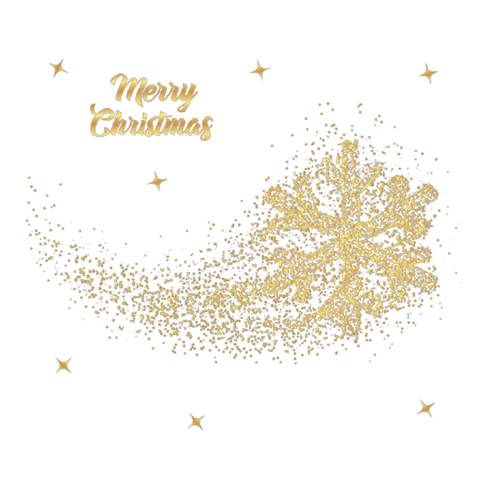 Christmas Reindeer Stickers - Long-Lasting Removable Golden Holiday Decals for Windows, Letters & Home Decor | Perfect for Holiday Parties, Gift Wrapping & Seasonal Decorations