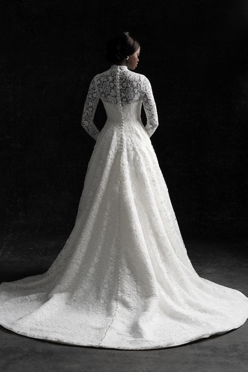 Allure Bridals Couture Wedding Dress C760J - Elegant Lace Appliques & Beaded Bodice for Brides, Perfect for Church Ceremonies & Formal Receptions