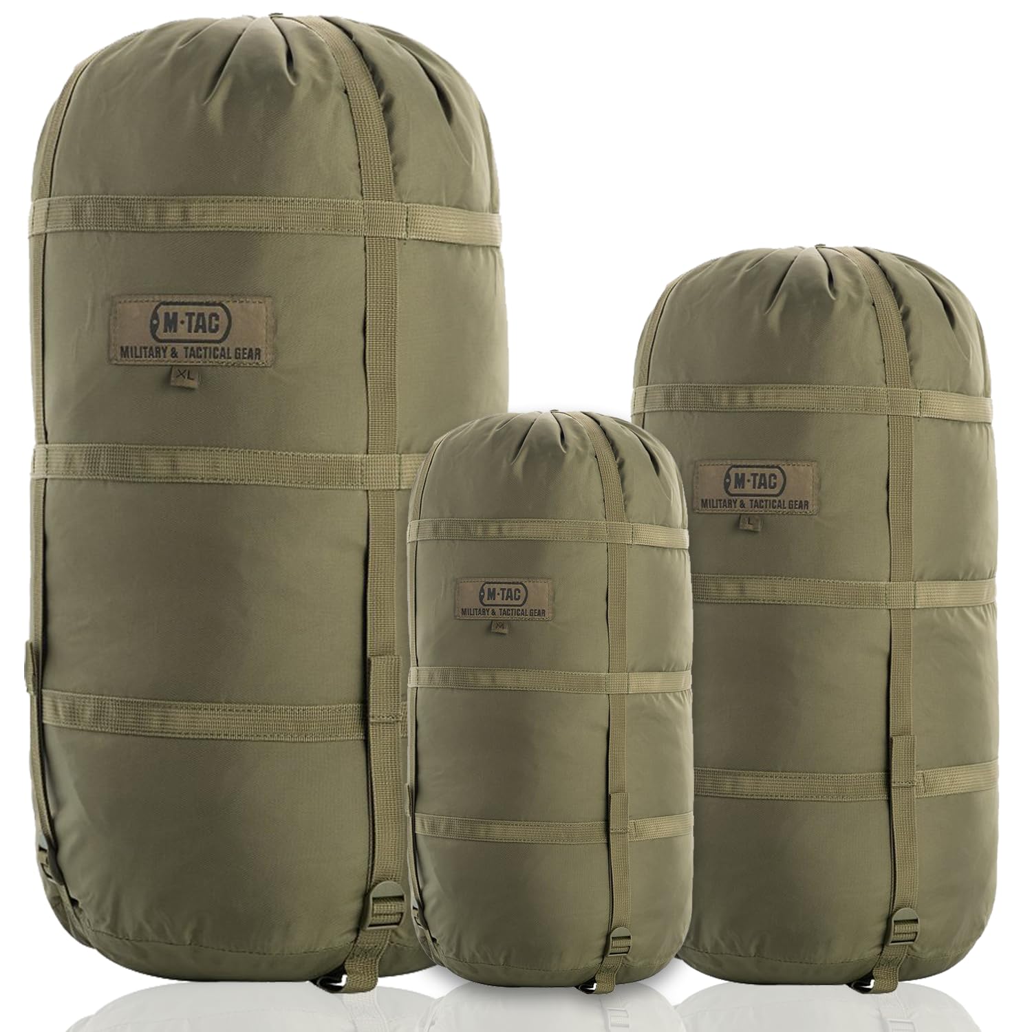 M-Tac Military Waterproof Compression Sack for Sleeping Bags - Lightweight Nylon Travel Camping Gear - Perfect for Hiking, Backpacking & Outdoor Adventures