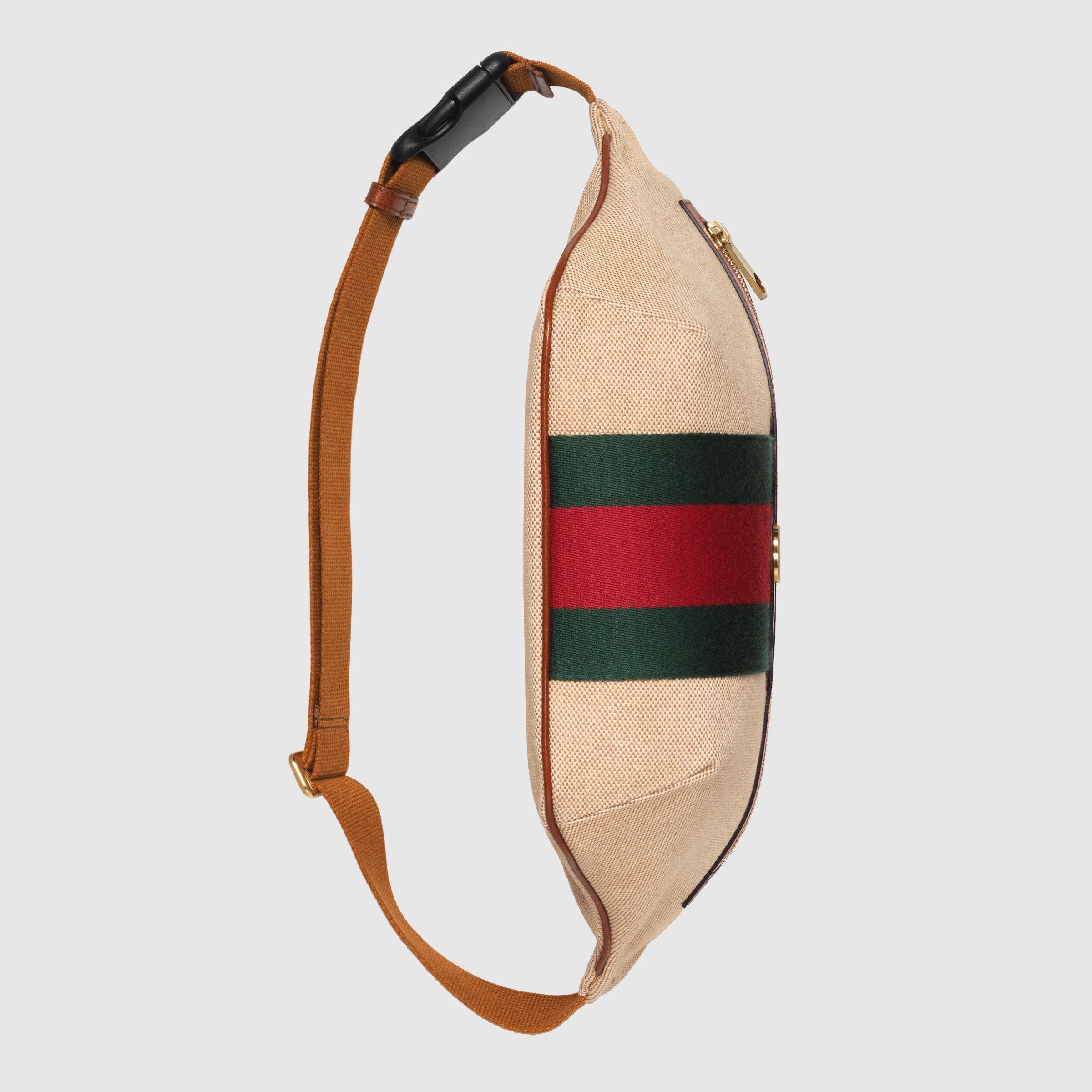 Vintage Gucci Canvas Belt Bag for Women & Men - Stylish Crossbody Fanny Pack for Travel, Concerts & Everyday Use