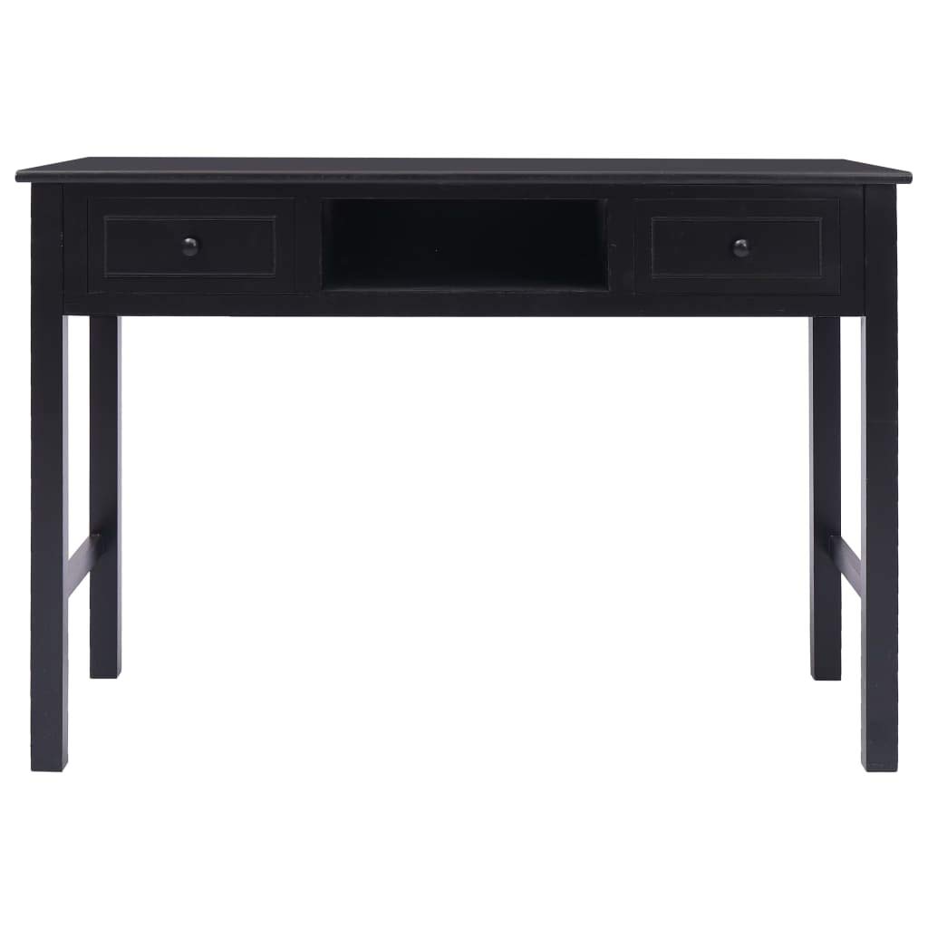 FAMIROSA Modern Writing Desk Black - 43.3