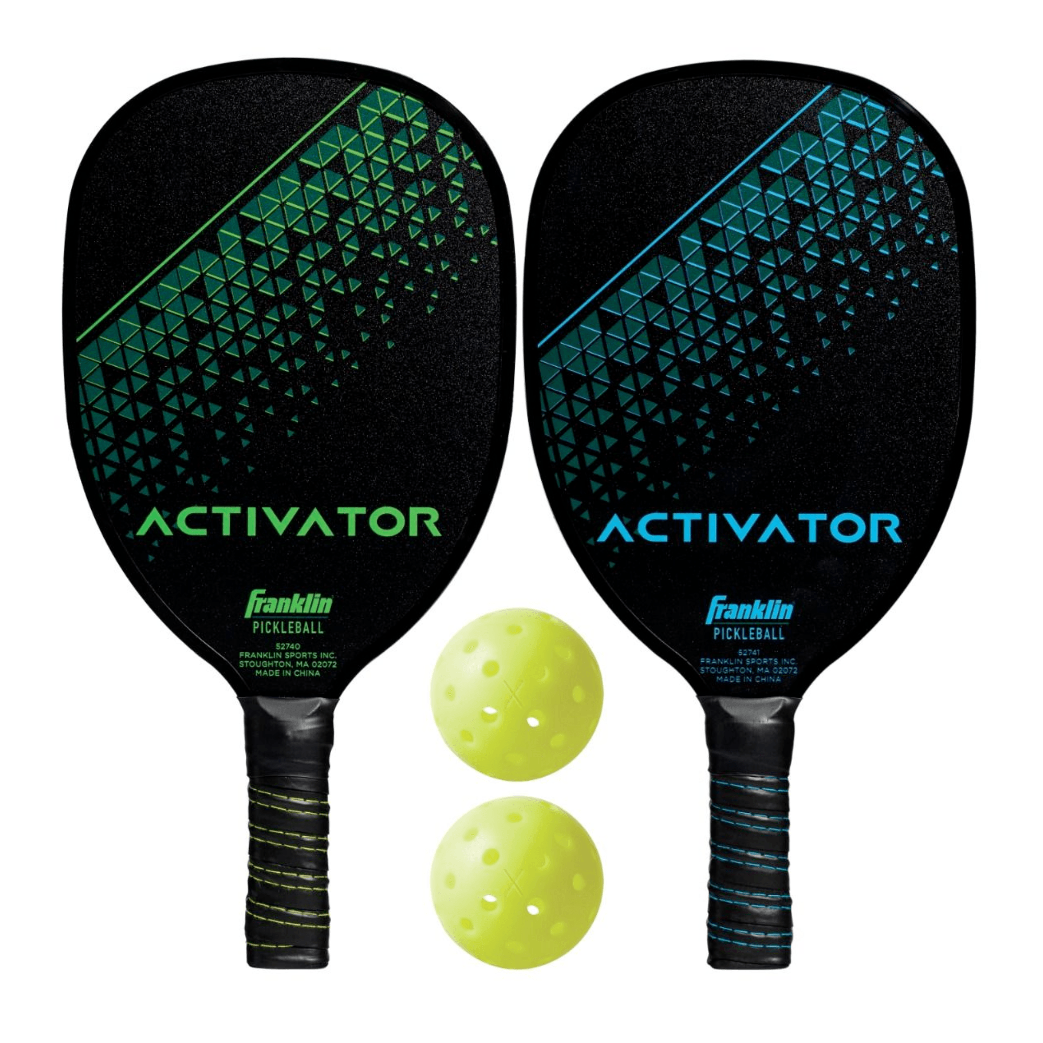 Franklin Pickleball Paddle Set - 2 Wooden Paddles & Balls for Outdoor & Indoor Play - Perfect for Beginners & Recreational Players