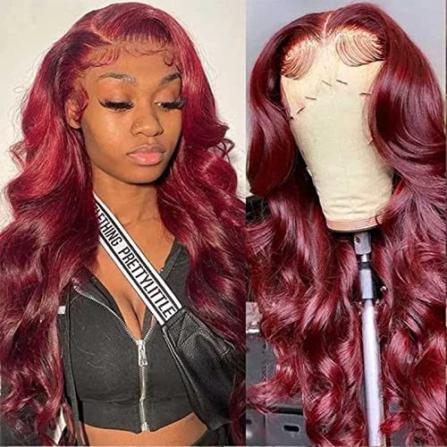 Burgundy Body Wave 4x4