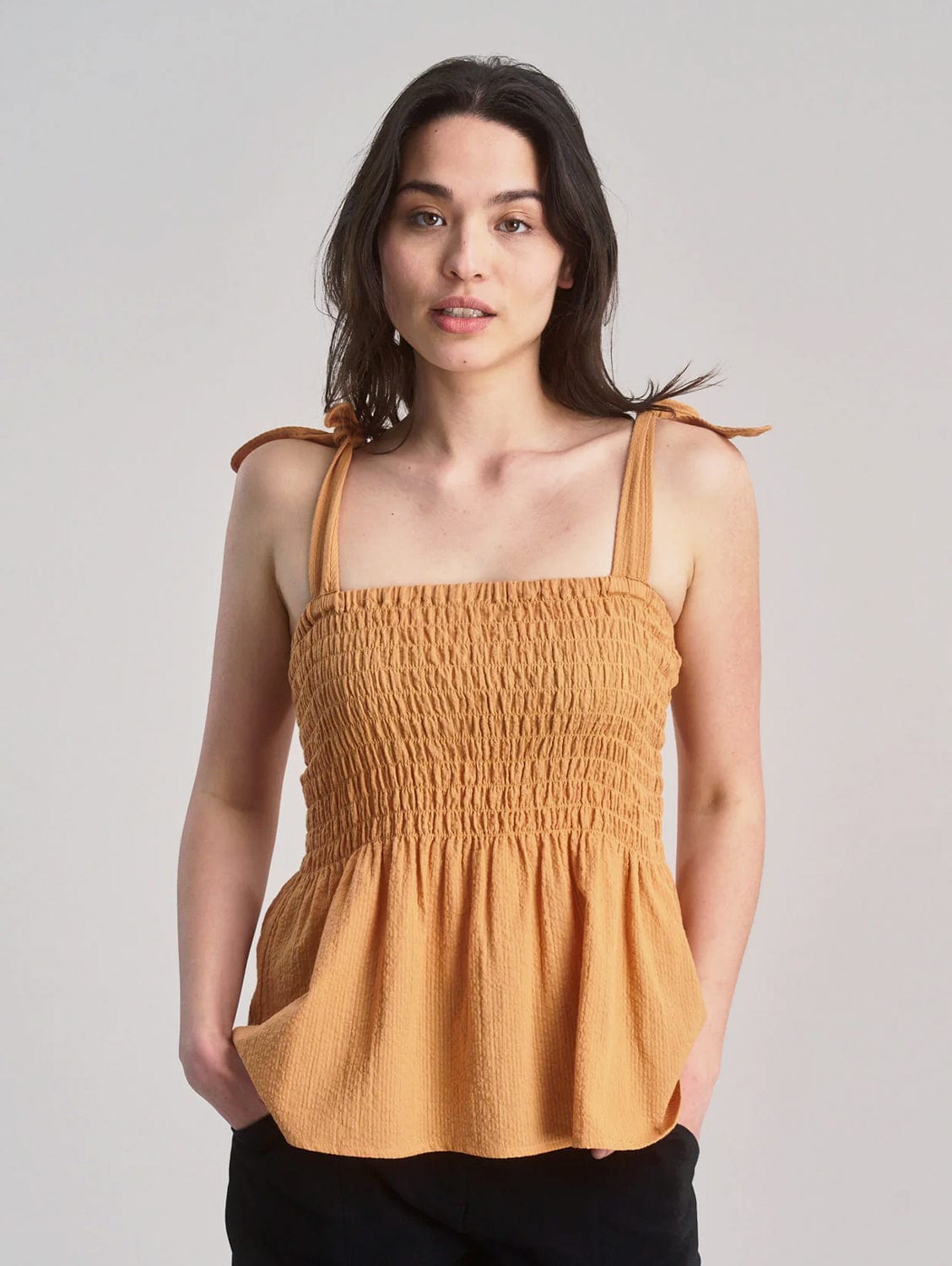 Gaia Women's Cheesecloth Vest - Breathable & Lightweight Summer Cover-Up in Orange | Perfect for Beach, Pool, Music Festivals & Boho Fashion