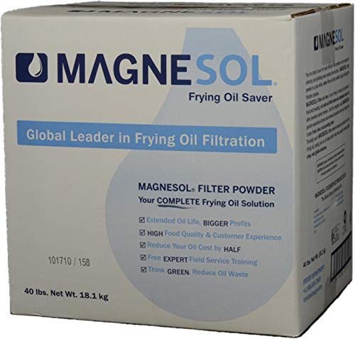 Dallas Group Magnesol Fryer Filter Powder 40lb - Extend Fryer Oil Life, Improve Oil Filtration, Save Cooking Oil - Perfect for Restaurants, Fast Food Chains & Commercial Kitchens