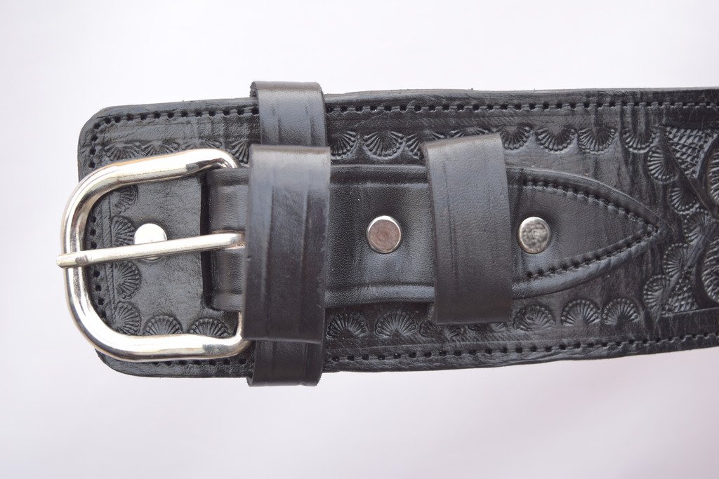LEATHERTOWN USA® Genuine Leather Cowboy Western Style Gun Holster & Belt Rig for .44/.45 Cal - Single Drop Holster with Standard Short Barrel - Perfect for Cowboy Action Shooting, Reenactments & Western Wear